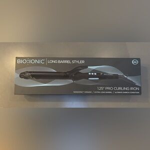 Bio Ionic Long Barrel Styler Curling Iron with Moisture Heat Technology 1.25"